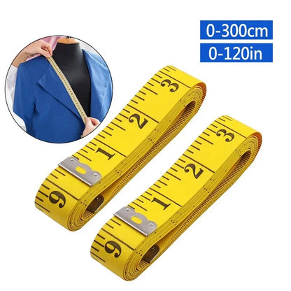 300cm Soft PVC Body Measuring Tape – Retractable Height & Tailor Ruler