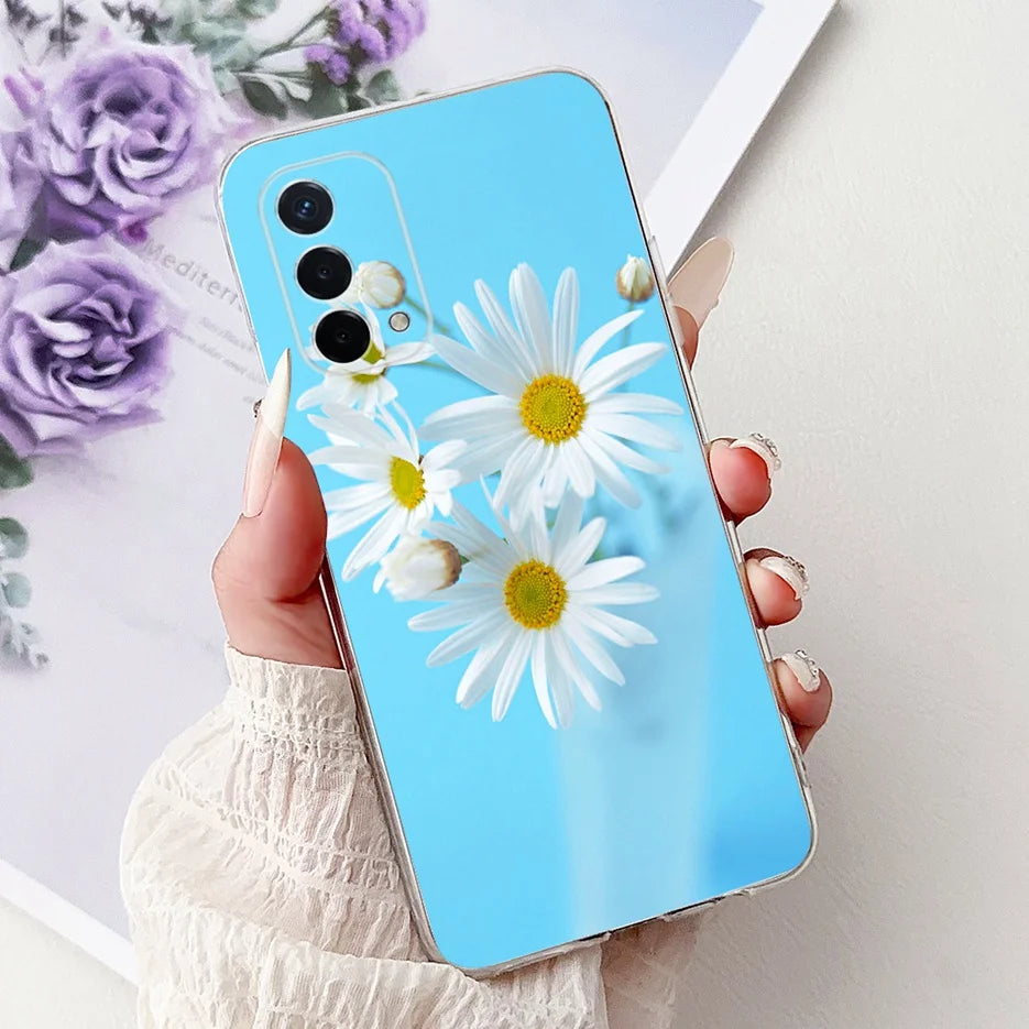 Luxury Painted Soft Silicone Case for Oppo A74 5G – Shockproof Back Cover