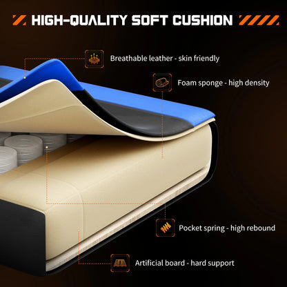 JHK Ergonomic Racing Gaming Chair – PU Leather with Headrest & Lumbar Support