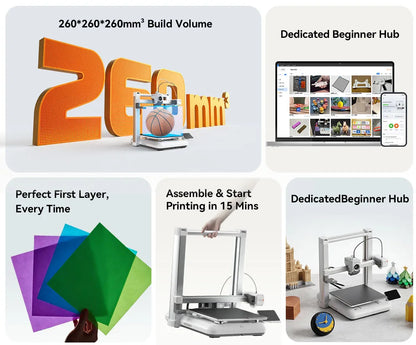 ANYCUBIC Kobra 4 Combo 3D Printer – 8-Color, 600mm/s, ACE 2 Pro