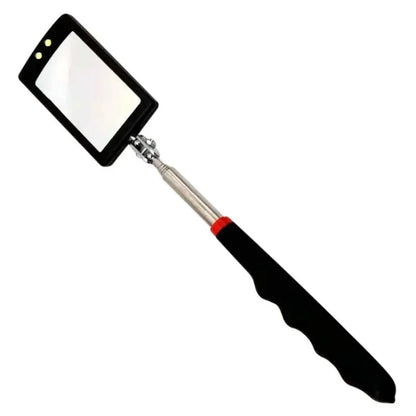 Telescopic LED Inspection Mirror | 360° Extending Mechanic Tool for Hard-to-Reach Areas