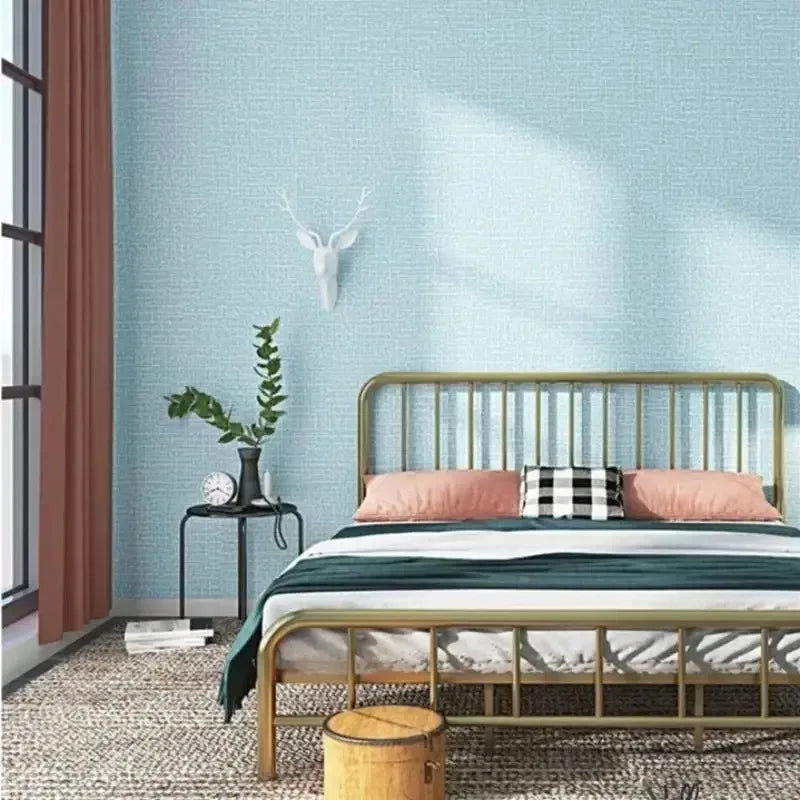 Self-Adhesive 3D Foam Wall Panel – Linen PVC Texture Waterproof 50cm