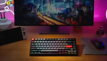 Lemokey P1 Pro QMK/VIA wireless mechanical gaming keyboard with CNC aluminum build and RGB backlit keys.