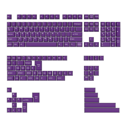 KBDiy Rome Set 174-Key Cherry Profile PBT Double Shot Keycaps – Jade Translucent for Mechanical Keyboards
