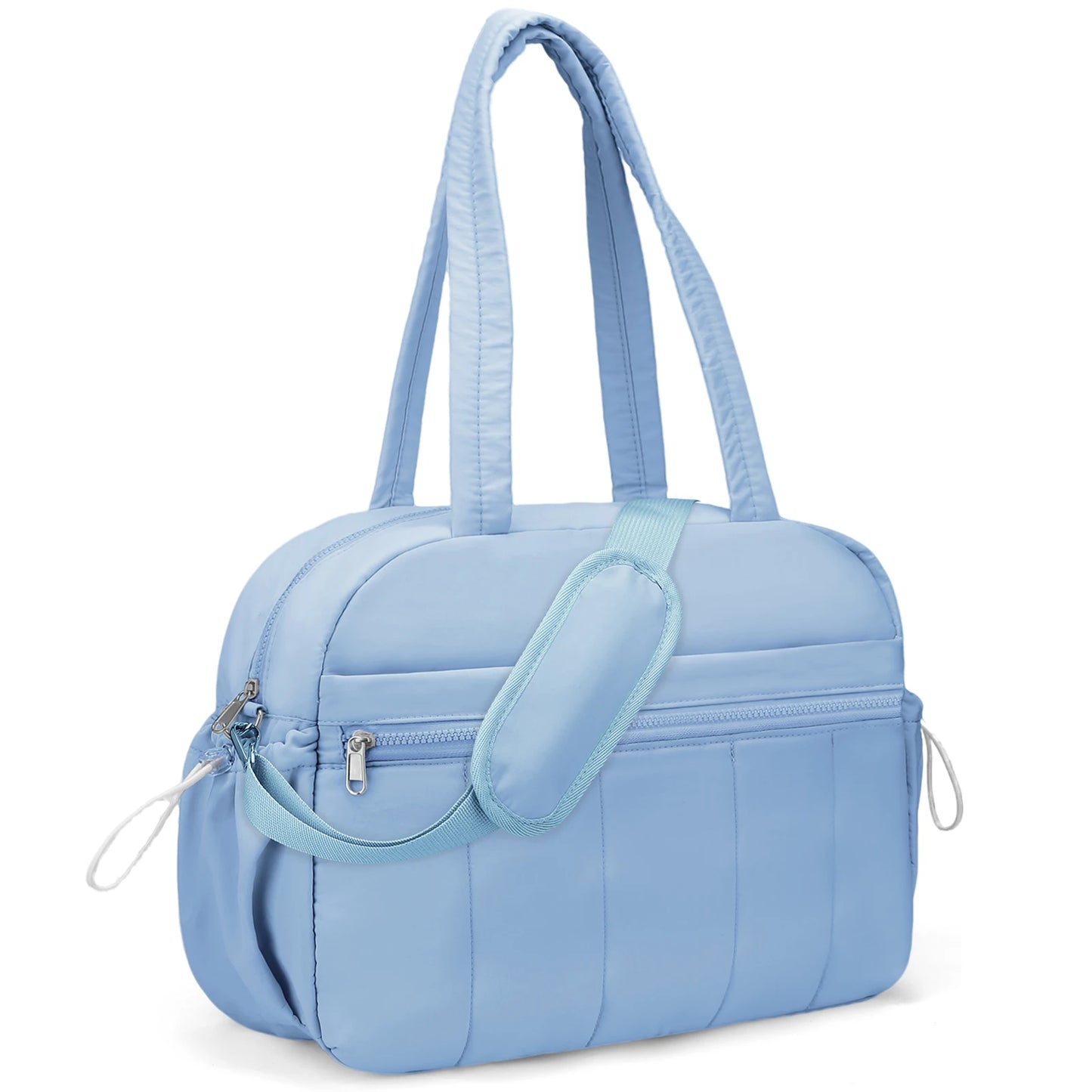 Lightweight Nylon Travel Duffel Bag with Wet Pocket