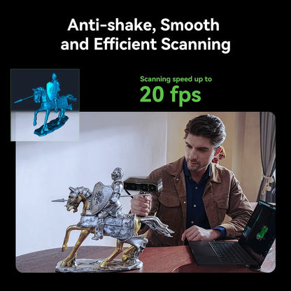 Creality CR-Scan Otter Handheld 3D Scanner – 0.02mm Accuracy | Full-Color | Anti-Shake