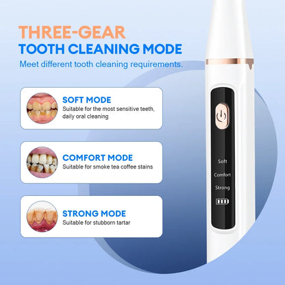 Ultrasonic Water Flosser – Tartar Remover, Stain Eraser, Multi-Mode, Type-C Rechargeable, Portable Oral Care