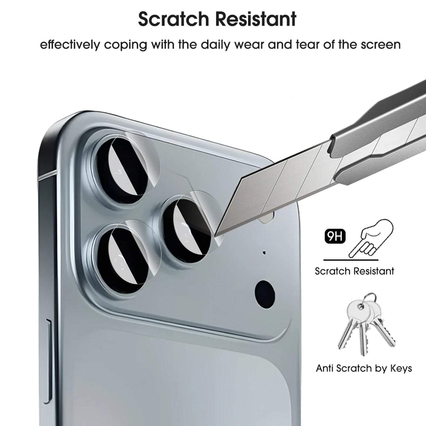 Camera Lens Tempered Glass for iPhone 17 Pro Max / 17 Air | Full Coverage Anti-Scratch Lens Protector (1-5 Sets)