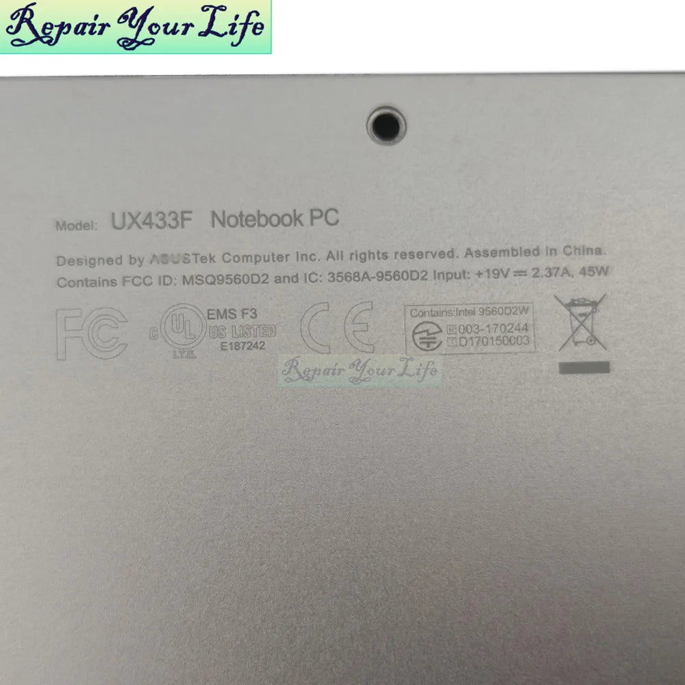 ASUS ZenBook 14 LCD Back Cover – UX433 UX433FA UX433FL UX433FN FQ | A & D Panel Replacement