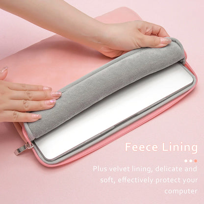 EGYAL Laptop Sleeve Bag – PU Zipper, 13–16", MacBook Air/Pro, Dell, Xiaomi, Huawei, 3 Colors