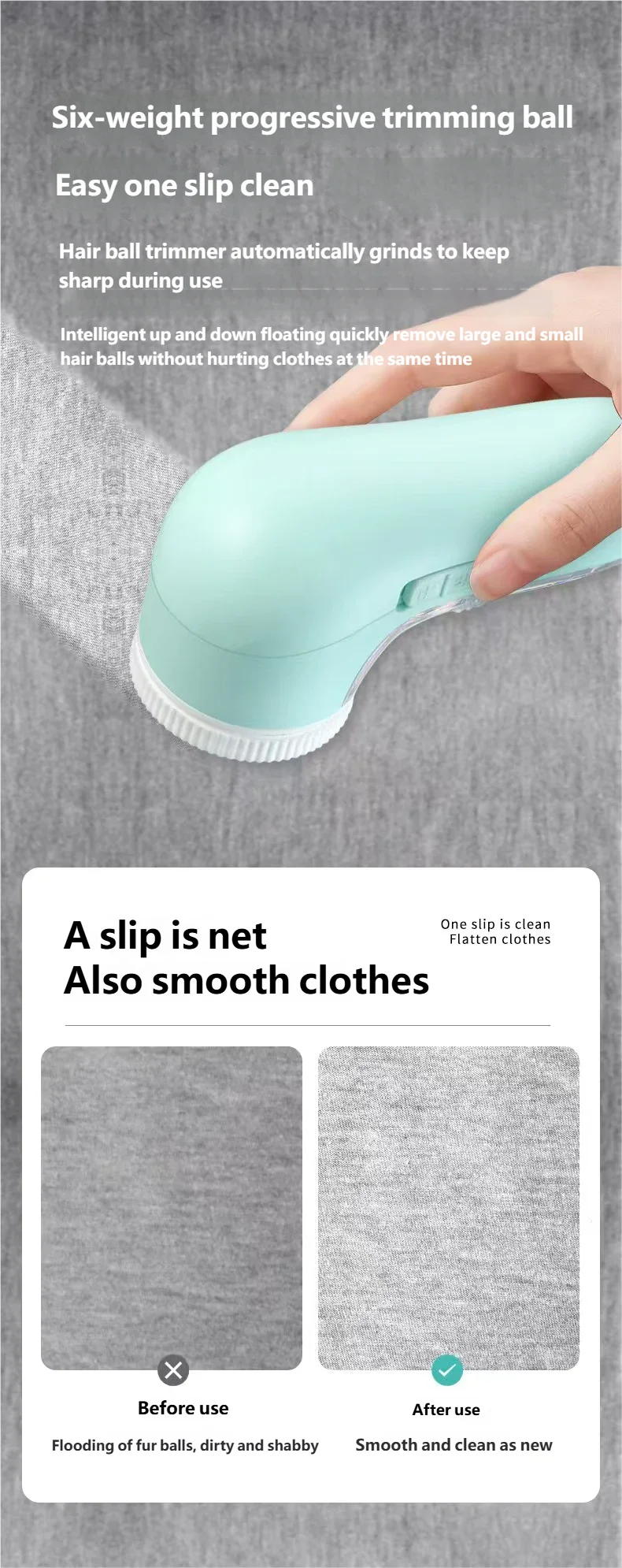 Electric Portable Fabric Lint Remover – Professional Clothes Shaver & Fuzz Trimmer with Brush