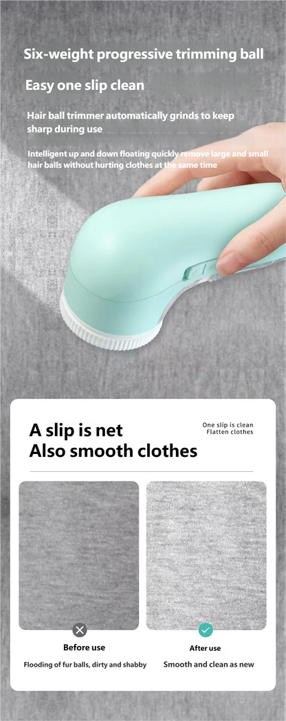 Electric Portable Fabric Lint Remover – Professional Clothes Shaver & Fuzz Trimmer with Brush