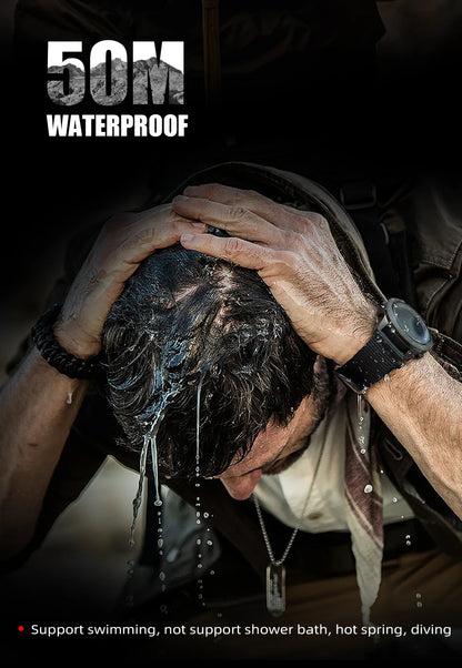 NORTH EDGE Military Smart Watch – Altimeter, Barometer, Thermometer, Compass, 50m Waterproof