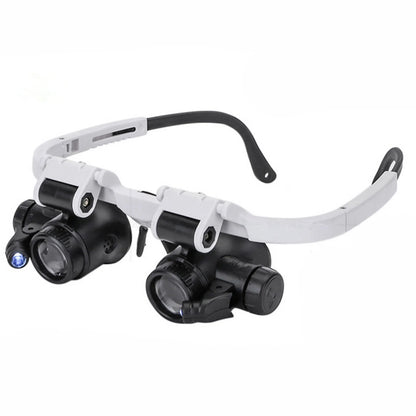 8X 15X 23X Adjustable Dual Lens Jeweler Loupe – Crystal Acrylic Eye Magnifier
