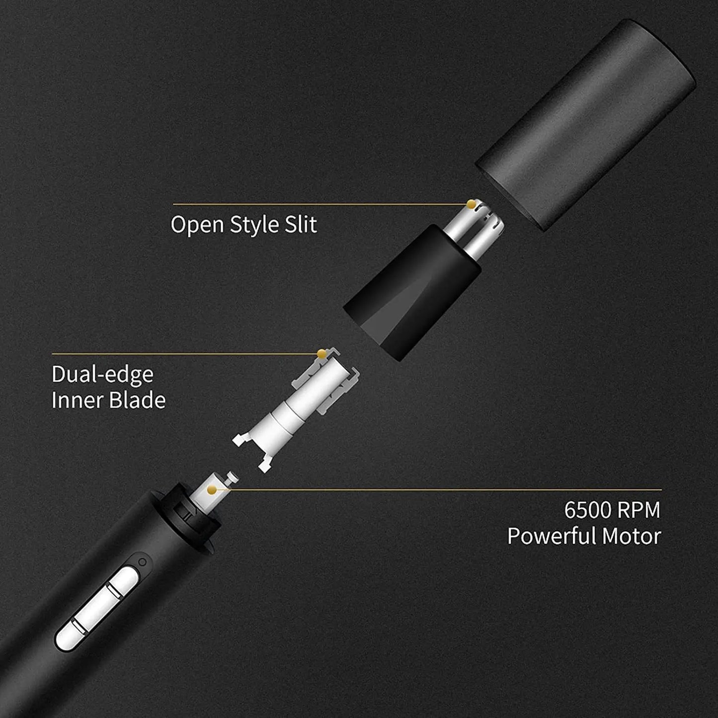 Xiaomi Mijia 3-in-1 Nose & Ear Hair Trimmer | Painless | Sideburns & Eyebrows | Rechargeable