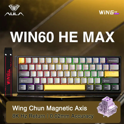 AULA WIN60 / WIN68 HE Gaming Keyboard – Rapid Trigger, RGB, Hotswap