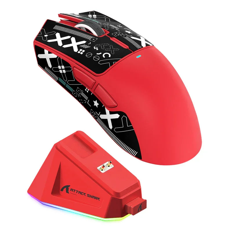 ATTACK SHARK X11 Wireless Gaming Mouse – 22K DPI, 59g, RGB, Tri-Mode (2.4G/BT/Wired) + Charging Dock