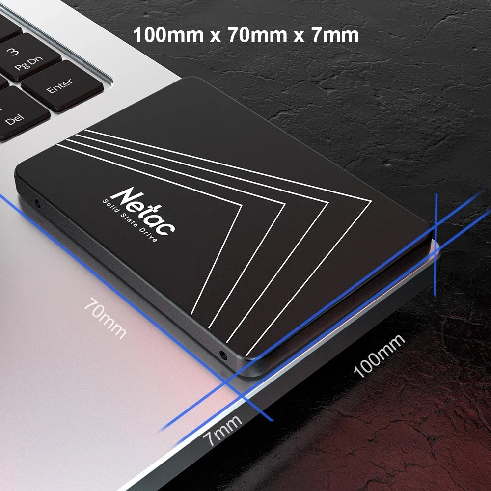 Netac SSD SATA 2.5" Internal – 256GB / 480GB / 512GB / 1TB / 2TB for Laptop & PC