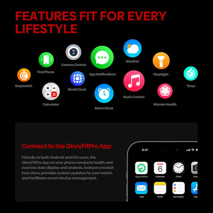 Ciberer Vertix Stratos 4 GPS Smart Watch – 1.43" AMOLED, Compass, Flashlight, 170+ Sports, 5ATM