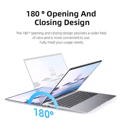 14.1" Ultra Slim Laptop – Intel Atom A3950, Up to 12GB RAM, Up to 2TB SSD, Win 11