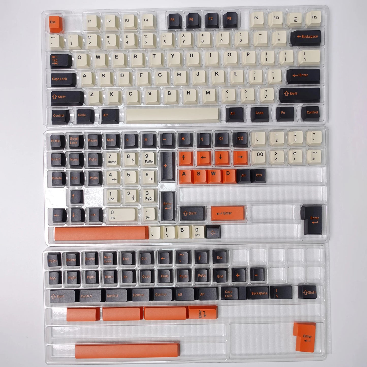 KBDiy GMK Carbon Keycaps 174 Keys | Cherry Profile PBT | Double Shot ISO | For Mechanical Keyboard