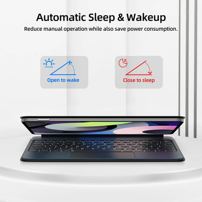 GOOJODOQ Magic Keyboard Case with Touchpad for iPad Pro 11" M4 / Air 4/5/6 (2020–2024)