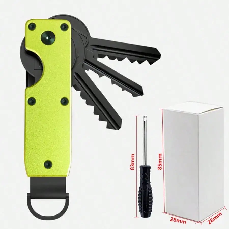 Aluminum Alloy Key Organizer – Compact EDC Keychain