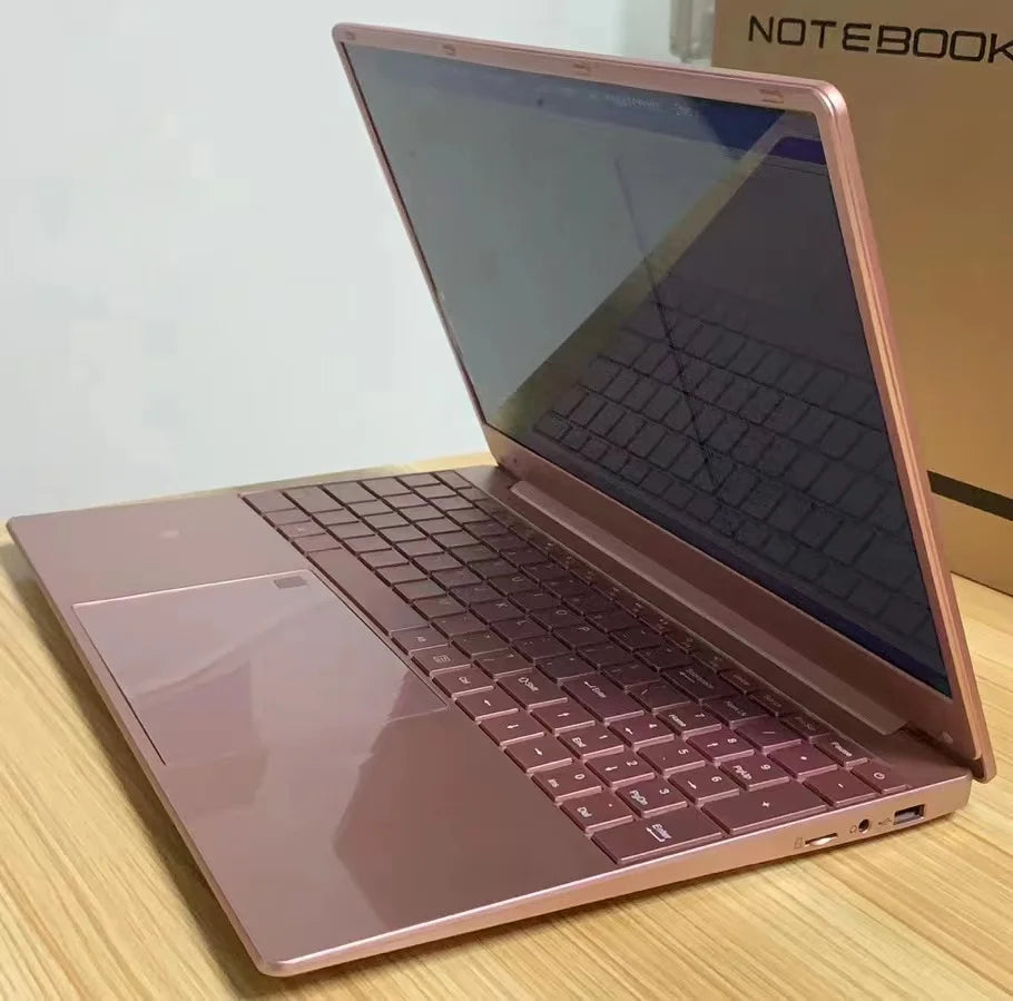 Pipo 15.6" Laptop – Intel Celeron N5095, 16GB DDR4, up to 1TB SSD, Pink/Silver, Windows 10