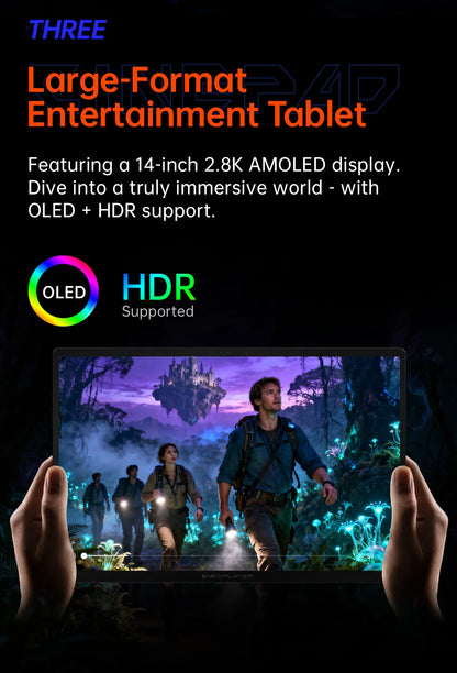 OneXPlayer Super V – Intel Core Ultra X7 358H, 14" 2.8K AMOLED, 48GB RAM, 1TB, Windows 11