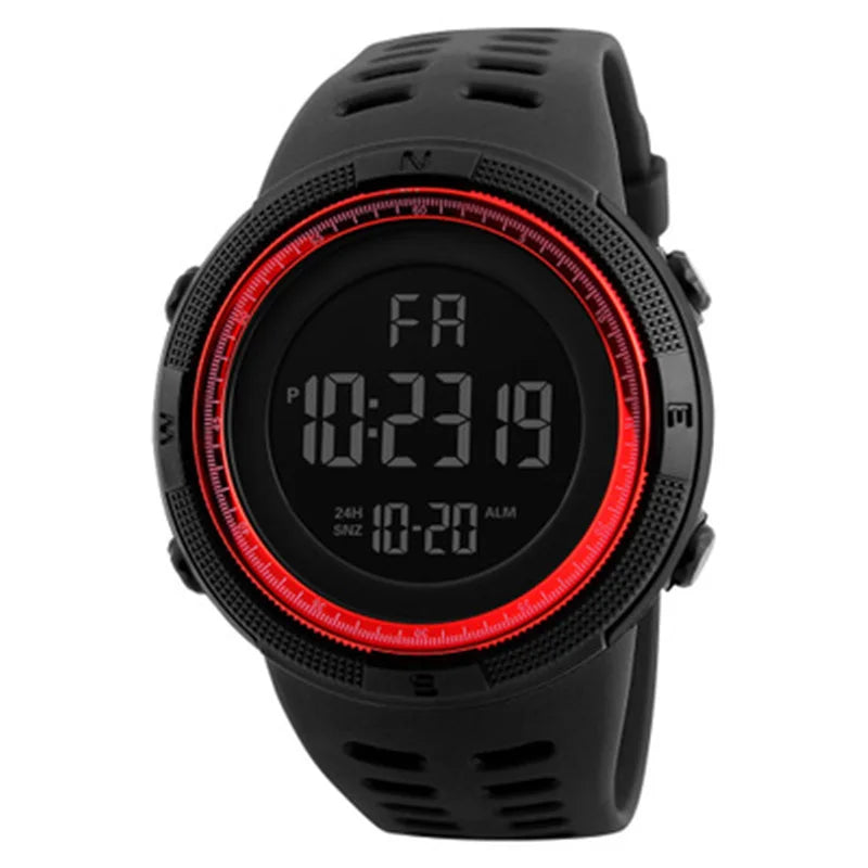 Military LED digital watch for men, teens, and kids with luminous display and multifunction sport features.