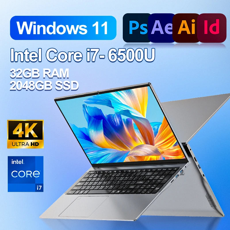14.1" Slim Laptop – Intel Core i7, 16/32GB DDR4, up to 2TB SSD, Wi-Fi 6, Windows 11 Pro