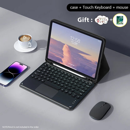 Bluetooth Keyboard & Mouse Case for iPad – Pro, Air, 10th Gen, Mini