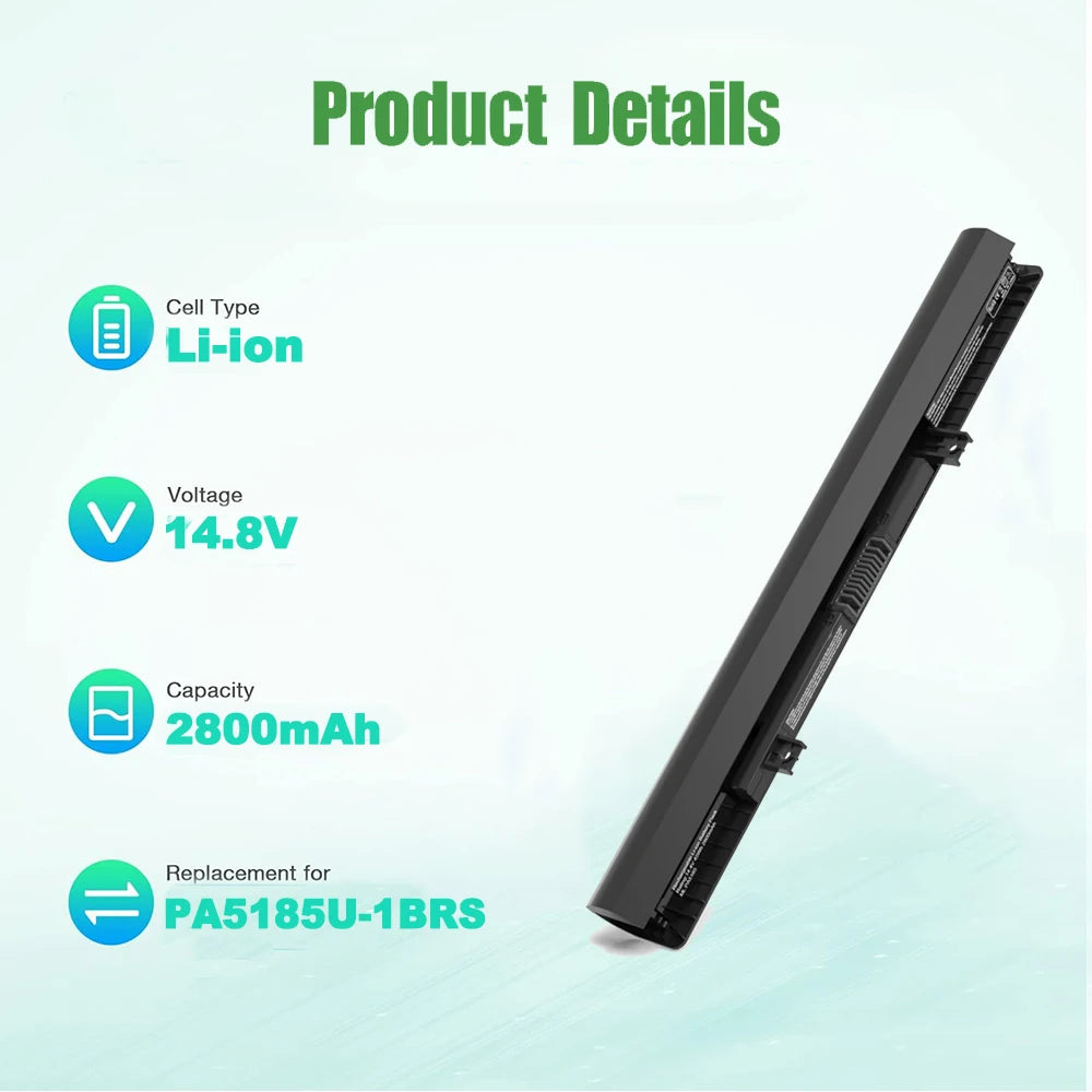 SKOWER Replacement Battery for Toshiba Satellite | PA5185U-1BRS | C50-B C55 L50 L55 E45 Series