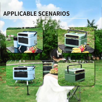 LZHZXY Portable Mobile Air Conditioner – DC12V/24V & 110-240V for Camping, RV & Truck