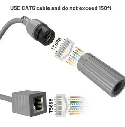 Starlink Cable RJ45 Female Connector – Anti-Aging 24AWG Bare Copper | Home Use