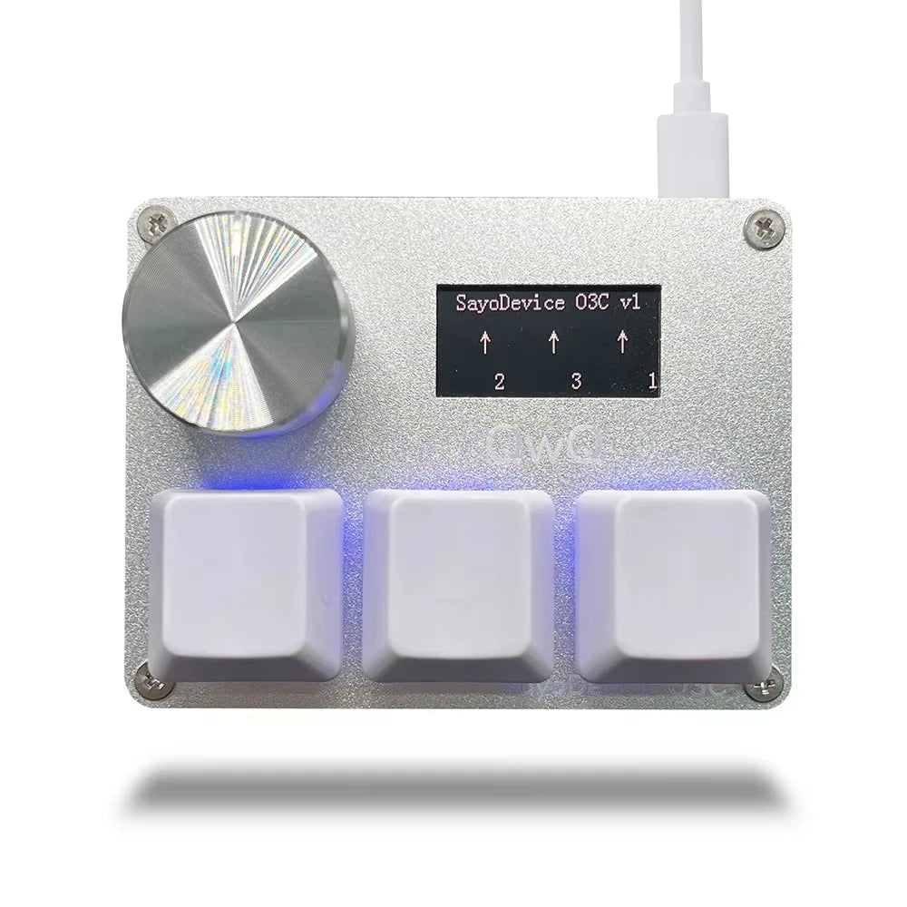 SayoDevice O3C Rapid Trigger Magnetic Switch Keyboard – RGB, Volume Knob, DJMAX/SDVX/Geometry Dash
