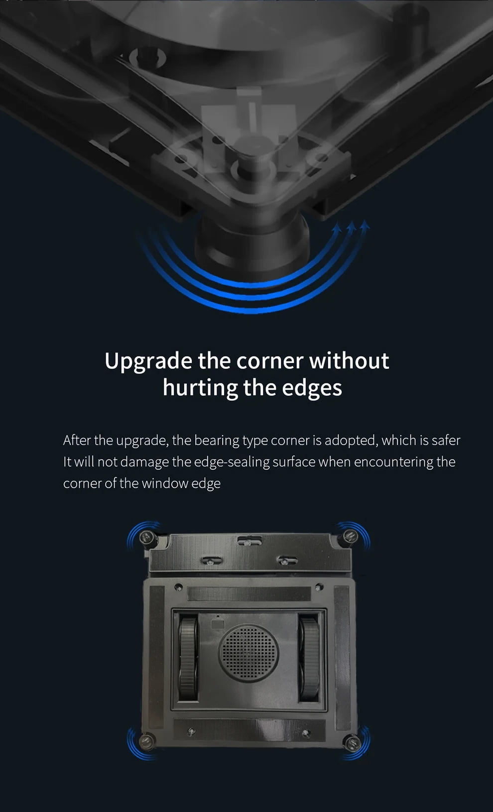 Purerobo W-V1S Robot Window Cleaner – APP Control, Auto Water Spray