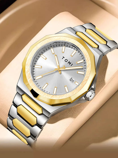 TOMI Luxury Men’s Watch & Gift Box Set – Business Quartz Watch