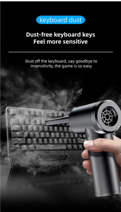 Wireless Air Duster 50000 RPM – USB Compressed Air Blower for PC, Laptop, Keyboard & Camera