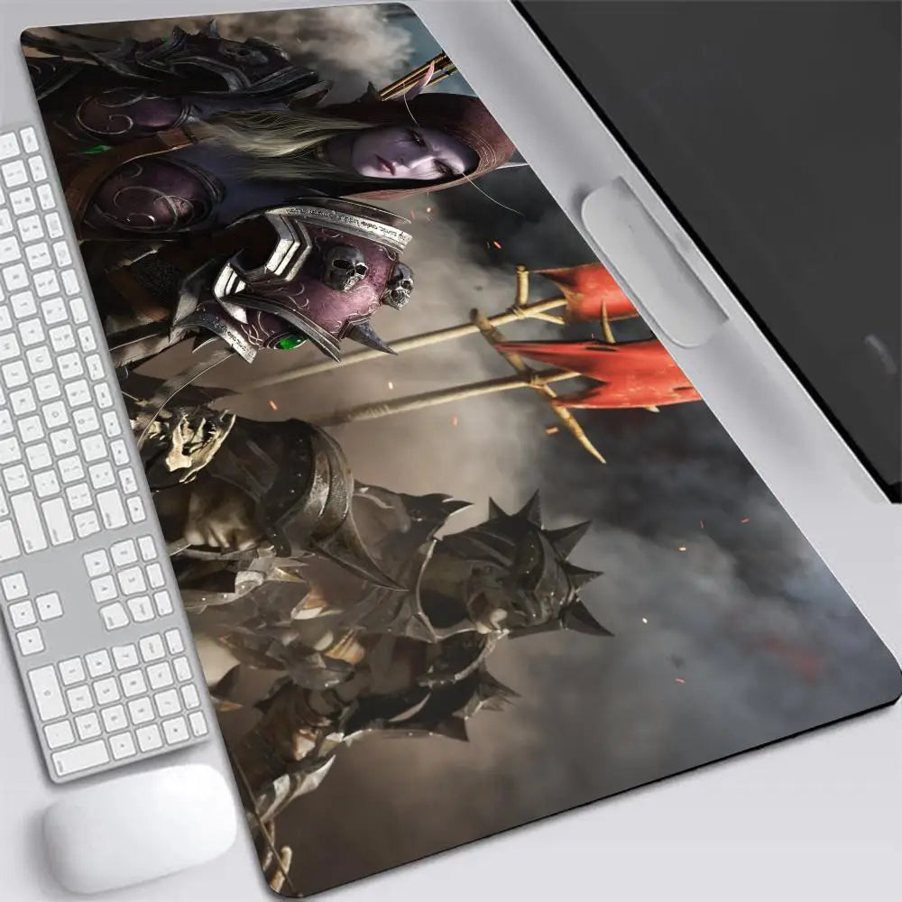 World of Warcraft Sylvanas XXL Gaming Mouse Pad – Large Desk Mat, Rubber Base, Multiple Sizes