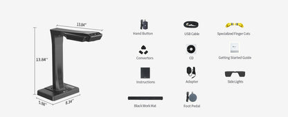 CZUR ET24 Pro Book & Document Scanner – 24MP, A3, HDMI