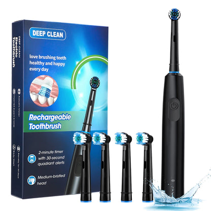 Electric Toothbrush Cordless USB Rechargeable | Waterproof | Intelligent | Adults