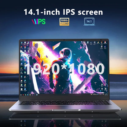Portable Ultra-Slim Laptop – Intel Core i7-9850H, 12GB RAM, up to 2TB SSD, 4K, Windows 11 | Office & Study Notebook