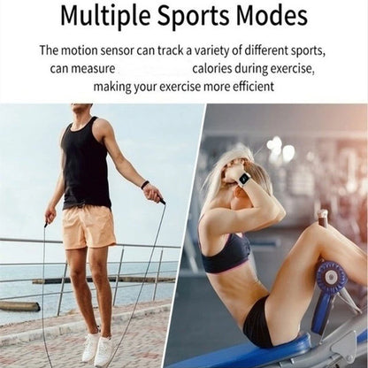 Smart Watch with Bluetooth Music Player & Health Monitor - Fitness Sport Bracelet for Men & Women