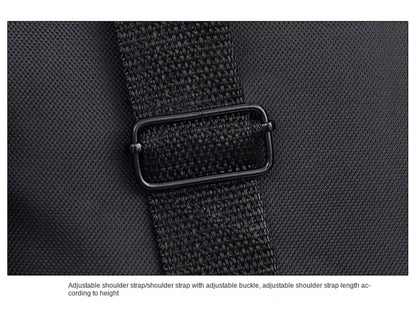 Waterproof Laptop Briefcase Bag – 15", 15.6", 17", Nylon, Dual Zipper, Shoulder Strap