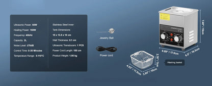 SucceBuy Ultrasonic Cleaner 2L–30L | Heater & Timer | Lab, Auto Parts, Jewelry