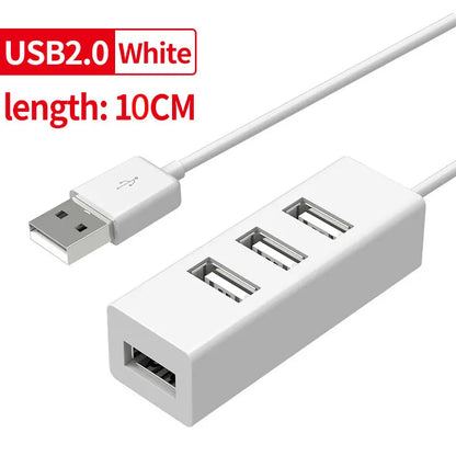 USB 2.0 Hub – Multi-Port USB Splitter for PC, Laptop & Mac