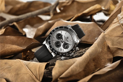PAGANI DESIGN Men's Luxury Chronograph Watch – 100M Waterproof, Quartz Sport Wristwatch, Gift