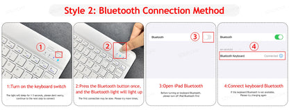 Bluetooth Keyboard & Mouse Case for iPad – Pro, Air, 10th Gen, Mini