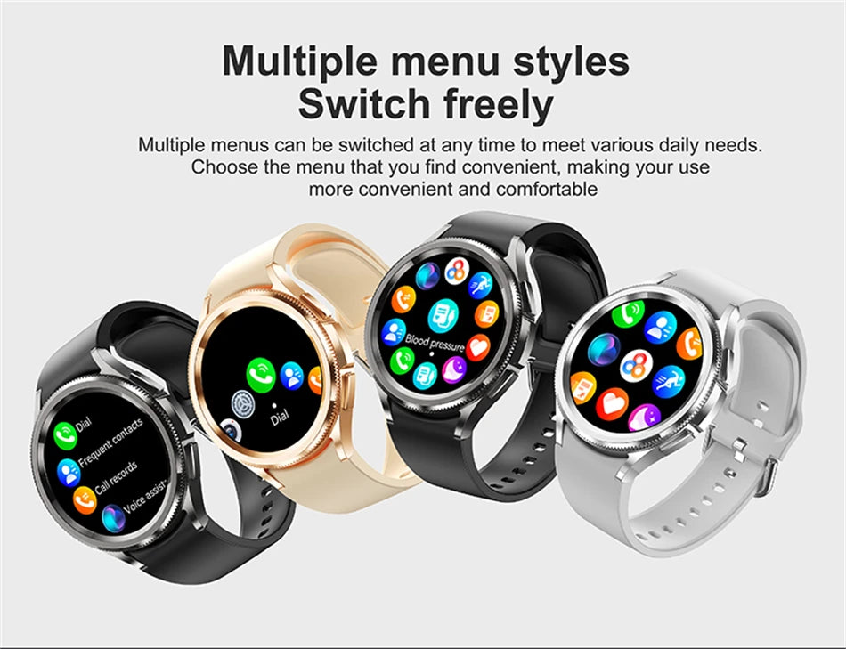 2025 Smart Watch 6 – AMOLED HD Screen, 100+ Sport Modes, IP68 Waterproof, Android & iOS